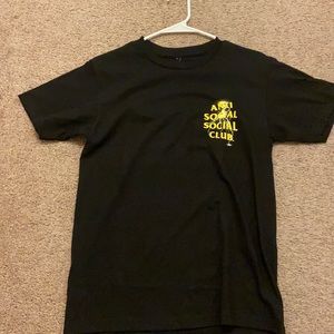 Black and Yellow ANTI SOCIAL SOCIAL CLUB tee